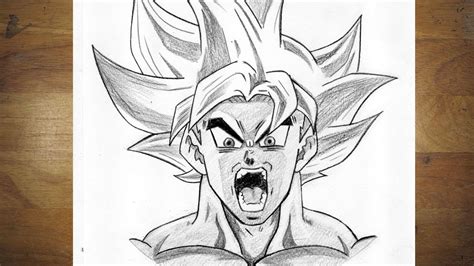 How to Draw ULTRA INSTINCT GOKU (Dragon Ball) .